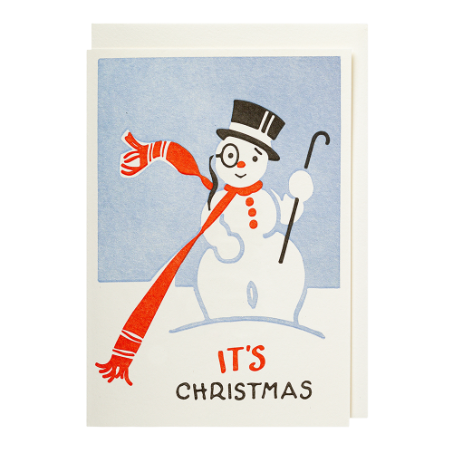 Christmas Snowman Mini Card