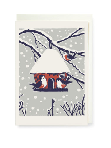 Winter Birds Mini Card