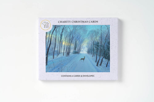 Snow In The Morning Near Everley Hill Boxed Holiday Cards