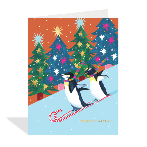 Christmas Penguins Card