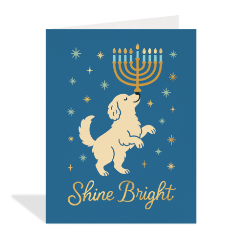 Shine Bright Dog Card