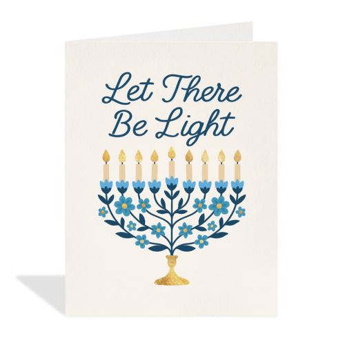 Menorah Light Card