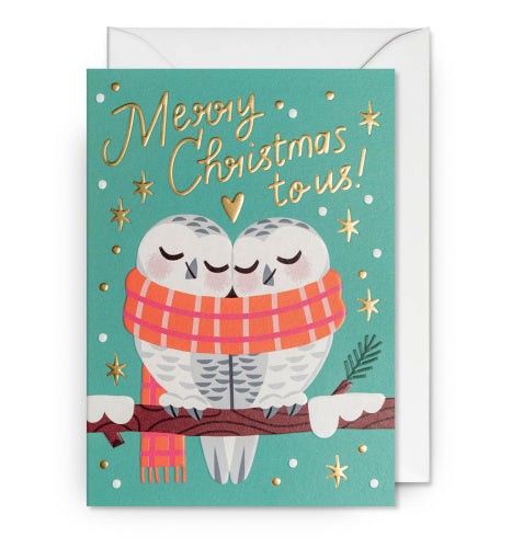 Merry Christmas Owls Card