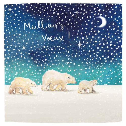 Meilleurs Voeux Polar Bears Card