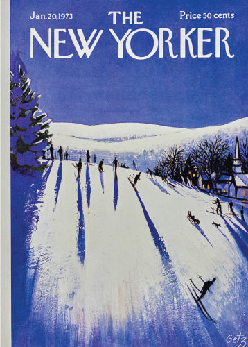 Skiing Down The Hill Card