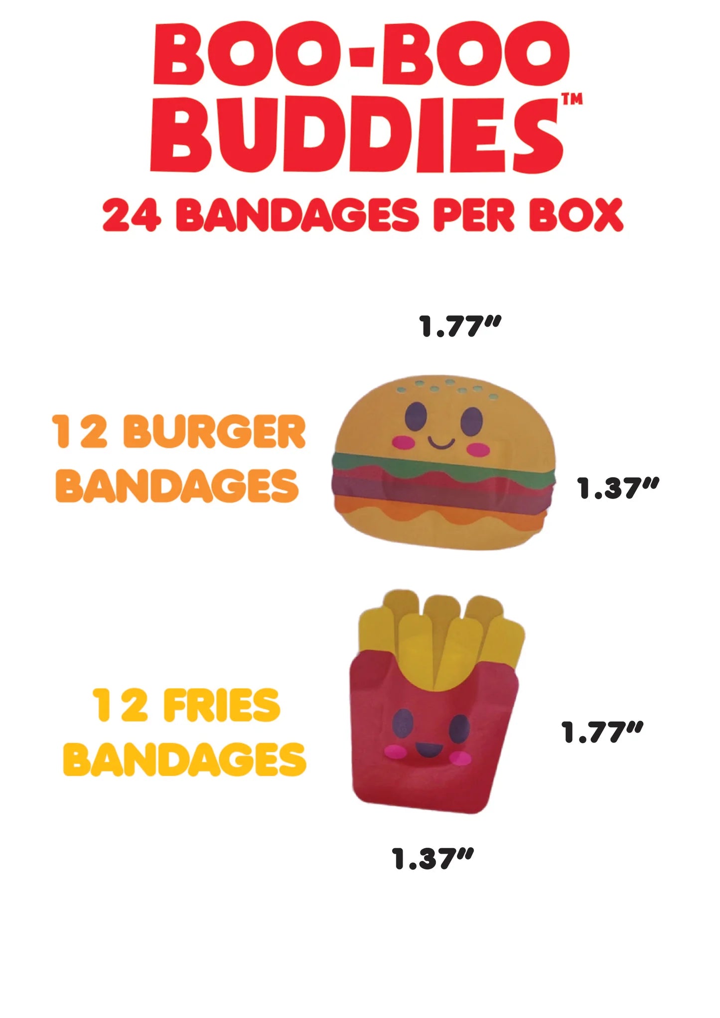 Burger + Fries Bandages