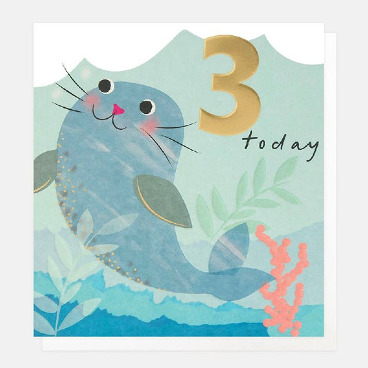 3rd Birthday Seal Card