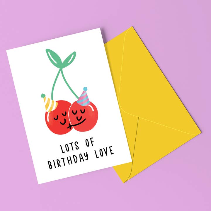 Cherry Birthday Love Birthday Card
