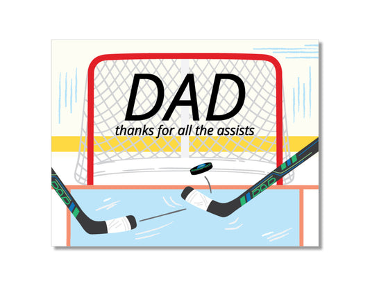 Dad Assists Father's Day Card