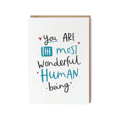 Most Wonderful Human Love Card