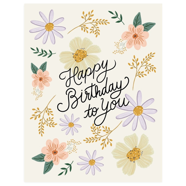 Flourish Birthday Card