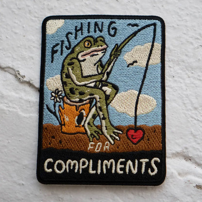 #61 Fishing for Compliments Sticky Patch