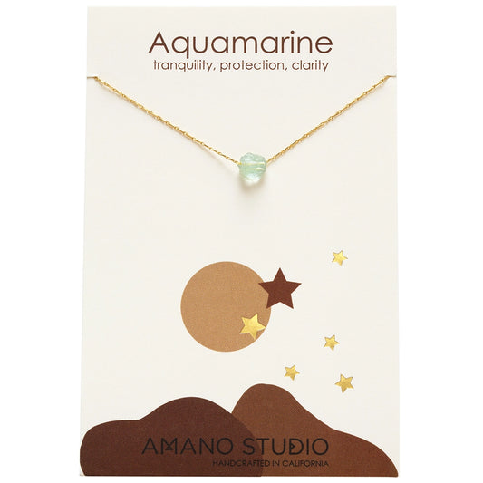 Healing Stones Aquamarine Necklace