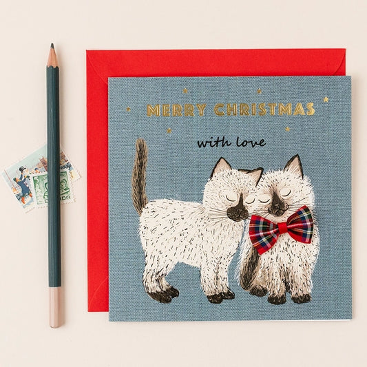 Christmas cats with love Card