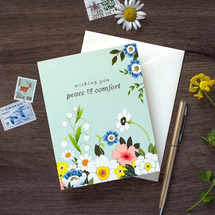 Serenity in Bloom Greeting Card