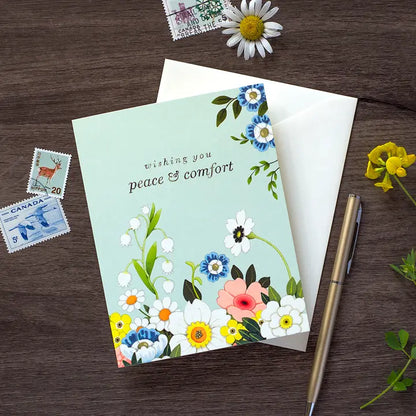 Serenity in Bloom Greeting Card