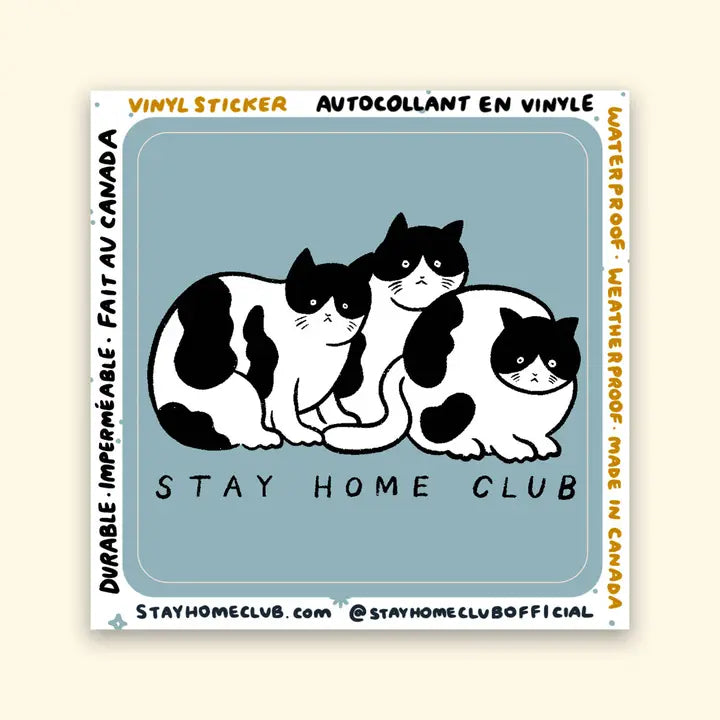 S89 Tuxedo Cats Vinyl Sticker