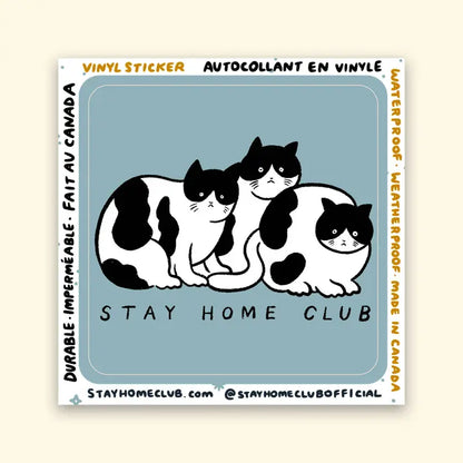 S89 Tuxedo Cats Vinyl Sticker