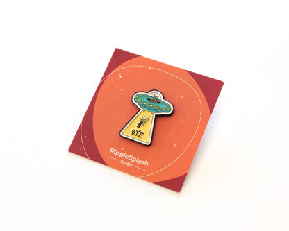 @53 Alien Abduction 'BYE' Enamel Pin