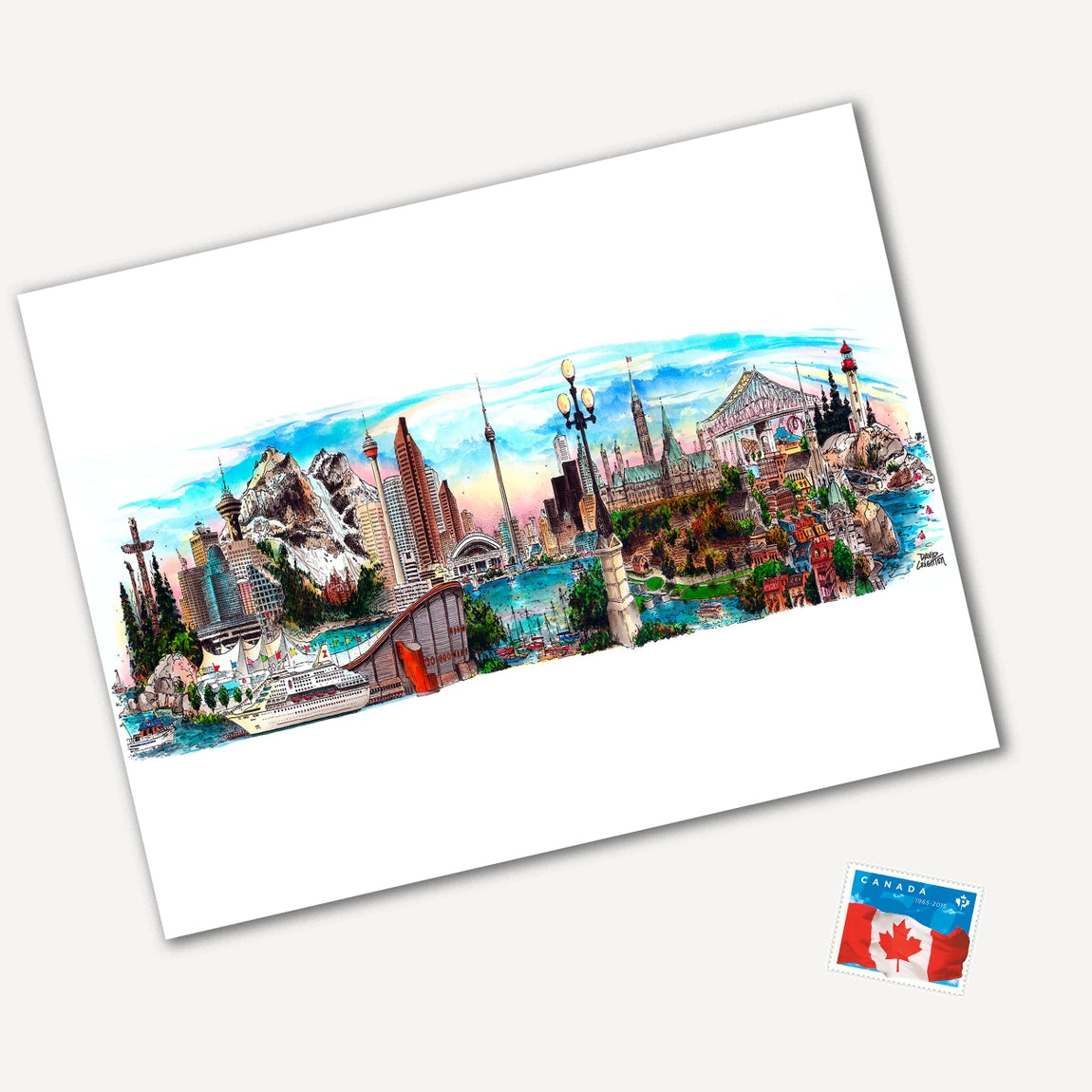 Canada Coast To Coast Postcard