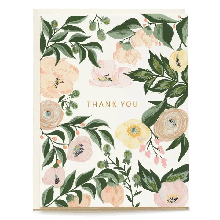 Full Bloom Juliette Thank You Greeting Card