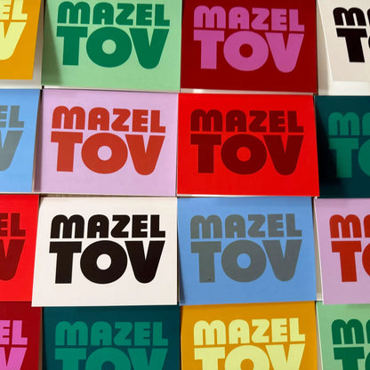 Chunky Mazel Tov Greeting Card