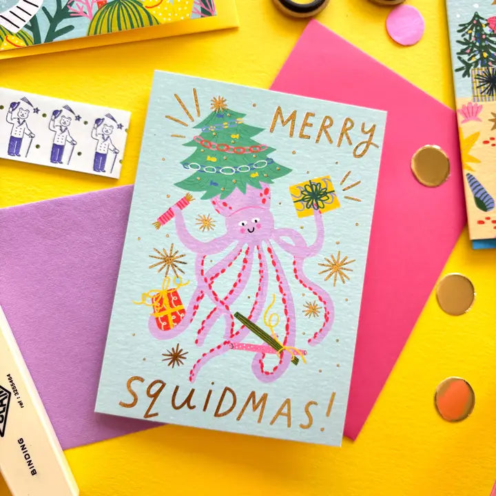 Merry Squidmas Christmas Card