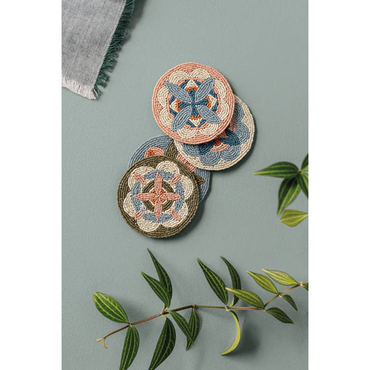 Beaded Form Disco Coaster Set of 4