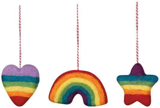 Felt Love is Love Ornament