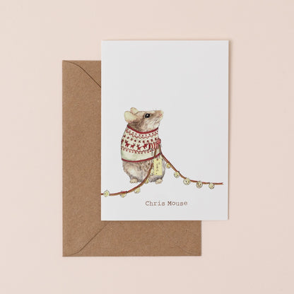 Chris Mouse Christmas Card