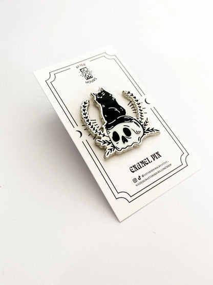 @12 Superstitious (Black Cat) Hard Enamel Pin