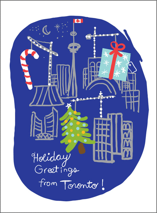 Toronto Cranes Holiday Card