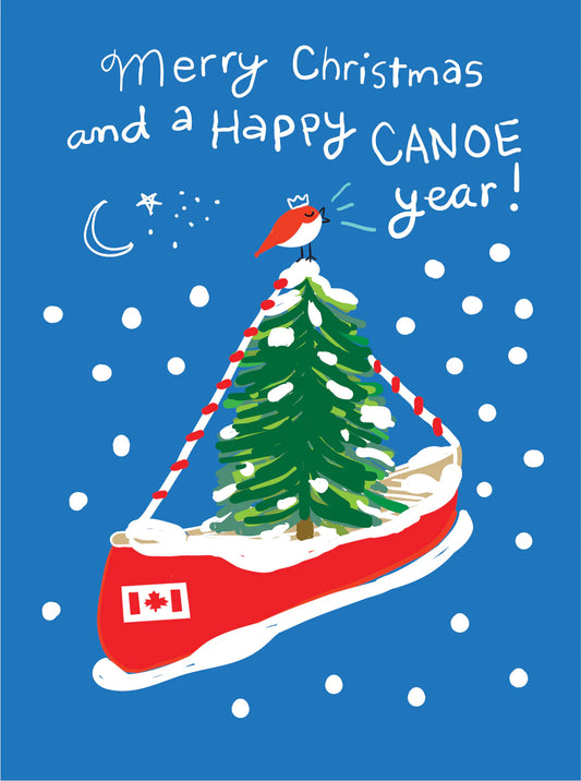 Holiday Canoe Card