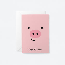 Hogs And Kisses Card
