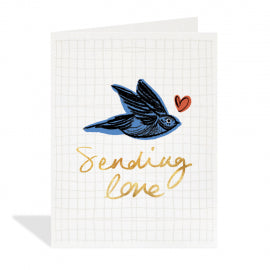 Sending Love Bird Card