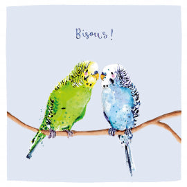 Budgies Bisous Card