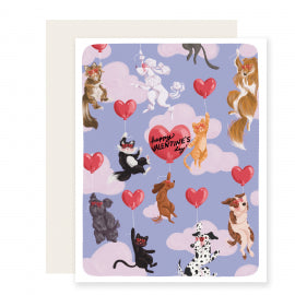 Dogs And Cats Card