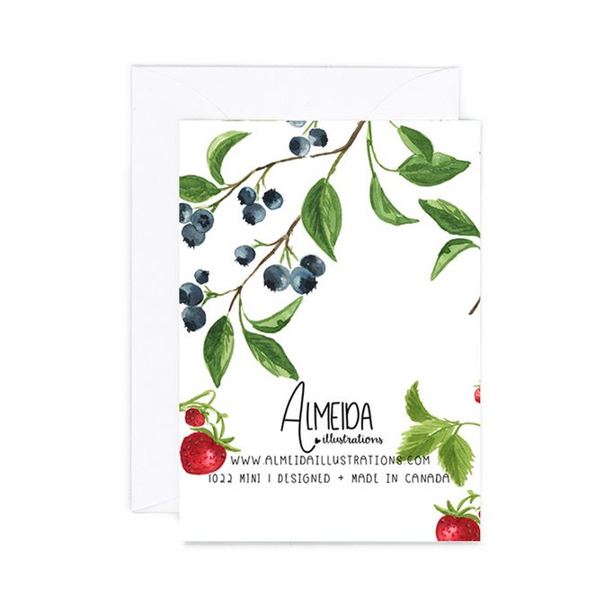 Strawberries and Blueberries Enclosure Card