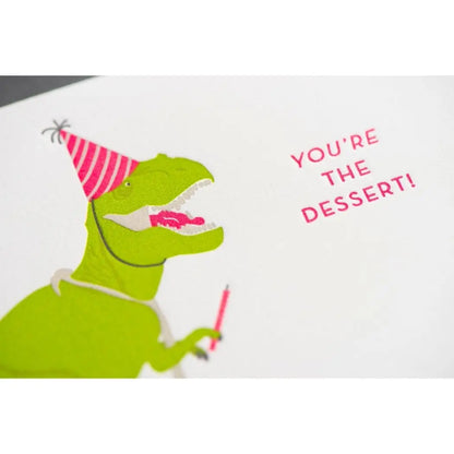 Birthday Dino Dessert Card