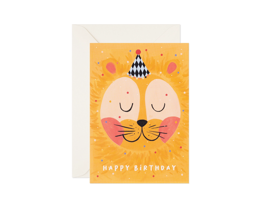 Birthday Lion Greeting Card