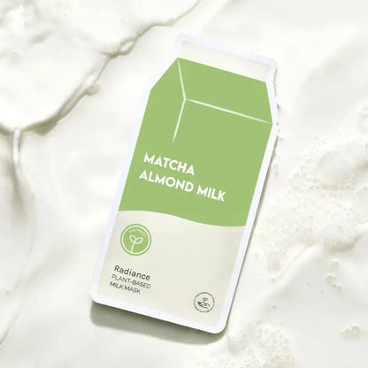 Matcha Almond Milk Radiance Plant-Based Milk Sheet Mask