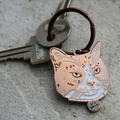 Lil Shit Cat Keychain