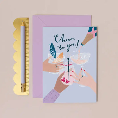 Cheers to You Cocktail Birthday Cards