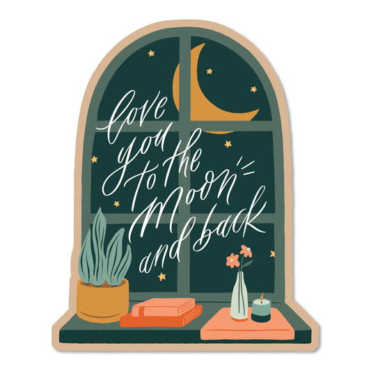 S63 Love You To The Moon And Back Sticker