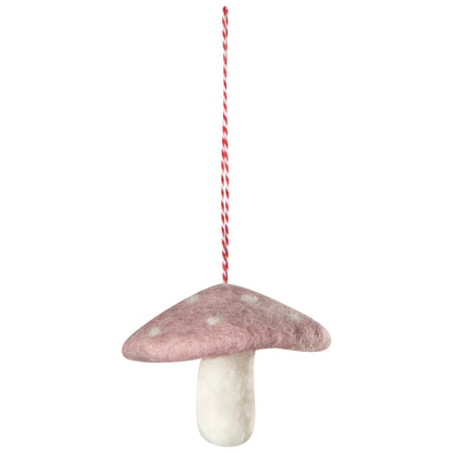 Felt Mushroom Gems Ornament
