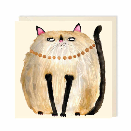 Creme Cat Card