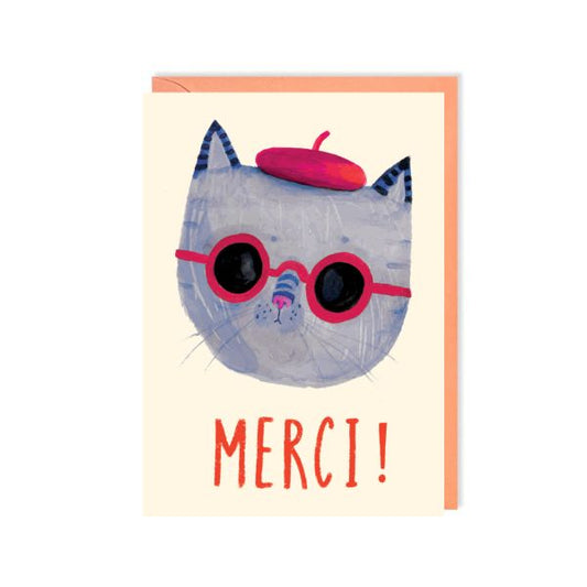 Merci Cat Card