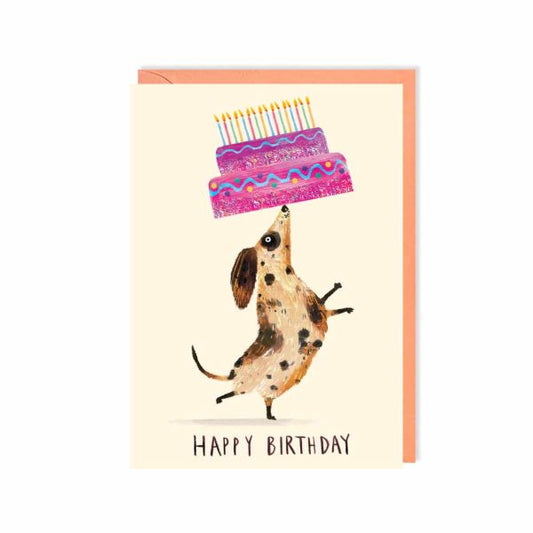Birthday Cake Dog Card