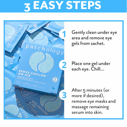 Serve Chilled On Ice Firming Eye Gels