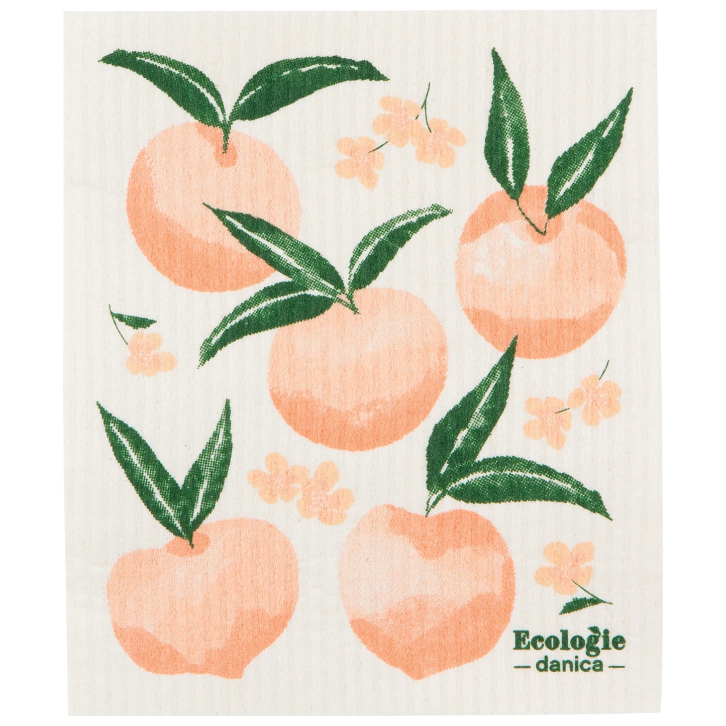 Peaches Swedish Sponge Cloth